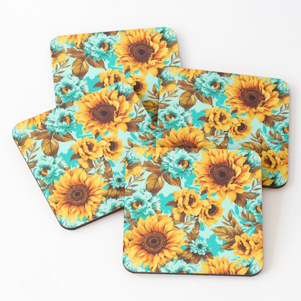Item preview, Summer Sunflowers, Pretty Yellow Flowers Gardener Retro Fun designed and sold by madtoyman.