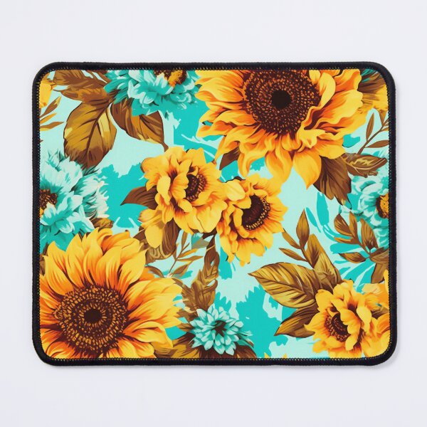Item preview, Summer Sunflowers, Pretty Yellow Flowers Gardener Retro Fun designed and sold by madtoyman.
