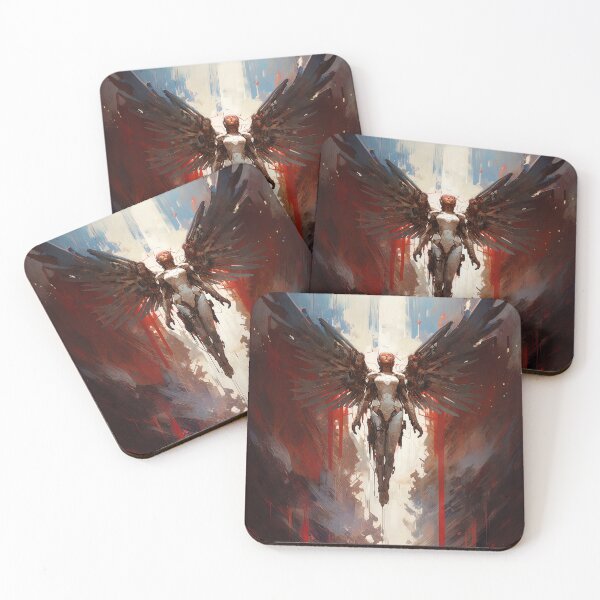 Item preview, The Ascension of Seraph, the Cybernetic Angel designed and sold by AM FineArtPrints.