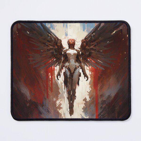 Item preview, The Ascension of Seraph, the Cybernetic Angel designed and sold by AM FineArtPrints.