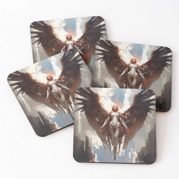 Item preview, The Ascension of Seraph, the Cybernetic Angel designed and sold by AM FineArtPrints.