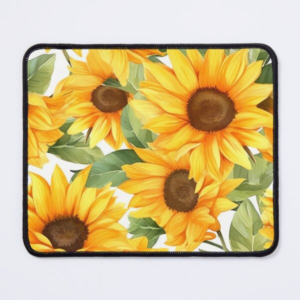 Item preview, Summer Sunflowers, Pretty Yellow Flowers Gardener Retro Fun designed and sold by madtoyman.