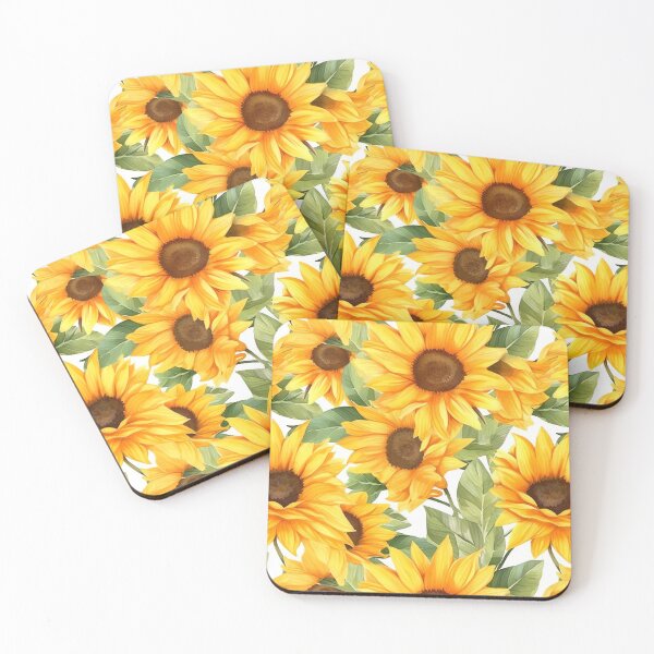Item preview, Summer Sunflowers, Pretty Yellow Flowers Gardener Retro Fun designed and sold by madtoyman.