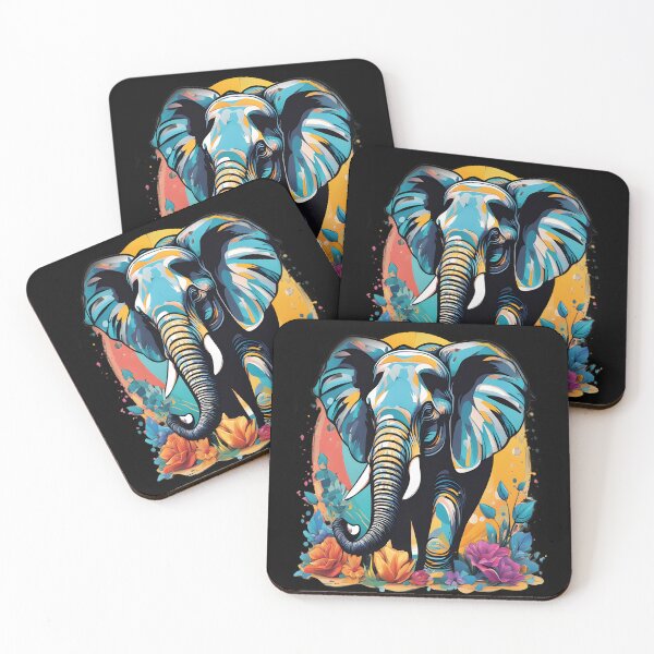 Item preview, Colorful African Elephant designed and sold by al21ex.