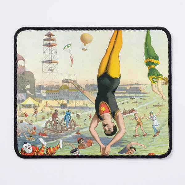 Item preview, STK501816A-Vintage circus poster of The Great Coney Island Water Carnival. designed and sold by StocktrekImages.