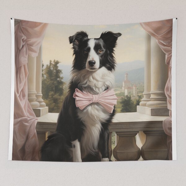 Item preview, Border Collie Bridgerton Neoclassical Portrait designed and sold by furrypixels.