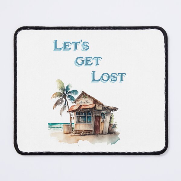 Item preview, Lets get Lost Tropical BeachBar Watercolor designed and sold by All Year Round.