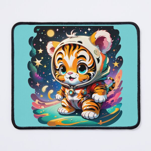 Item preview, Cute Tiger mystical adventure in outerspace designed and sold by DreamyGallery23.