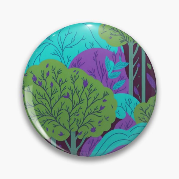 Item preview, Green Rainbow Forest Trees Pattern designed and sold by druidwolfart.