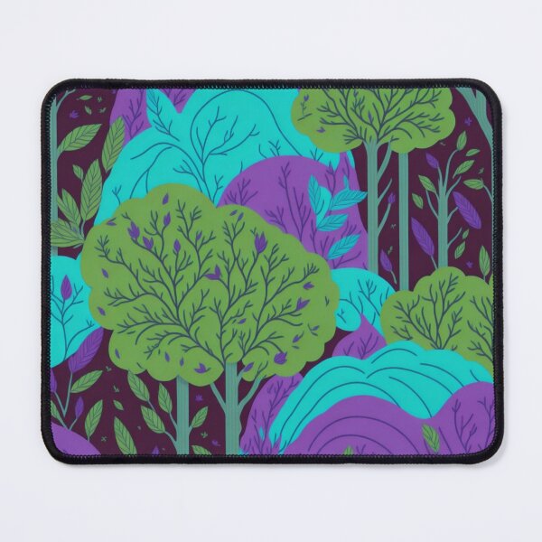 Item preview, Green Rainbow Forest Trees Pattern designed and sold by druidwolfart.