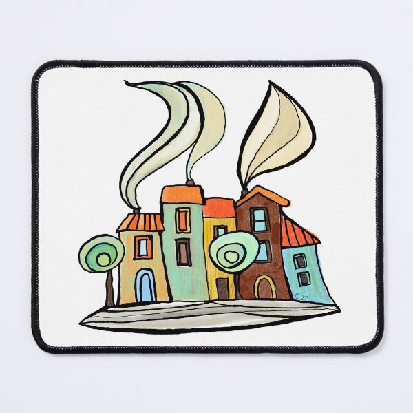 Item preview, colored houses designed and sold by OlgaMundi.