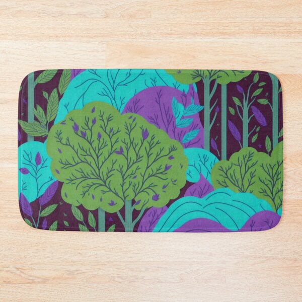 Item preview, Green Rainbow Forest Trees Pattern designed and sold by druidwolfart.