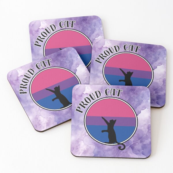 Item preview, LGBTQ Proud Cat on Bisexual Flag Background designed and sold by Savchuk-Vova.