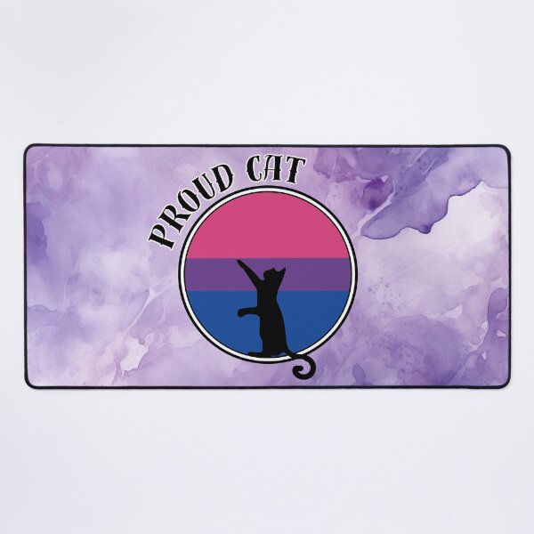 Item preview, LGBTQ Proud Cat on Bisexual Flag Background designed and sold by Savchuk-Vova.
