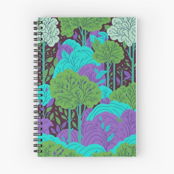 Item preview, Green Rainbow Forest Trees Pattern designed and sold by druidwolfart.