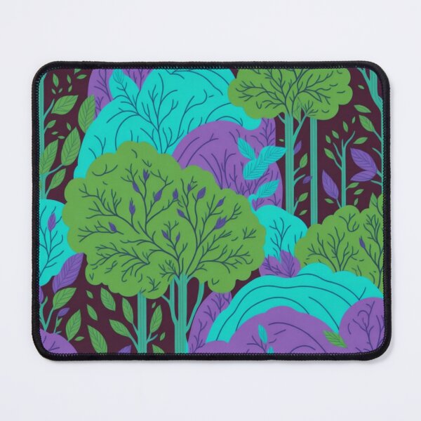 Item preview, Green Rainbow Forest Trees Pattern designed and sold by druidwolfart.