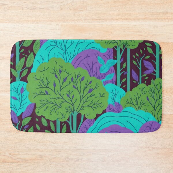 Item preview, Green Rainbow Forest Trees Pattern designed and sold by druidwolfart.