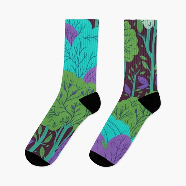 Item preview, Green Rainbow Forest Trees Pattern designed and sold by druidwolfart.