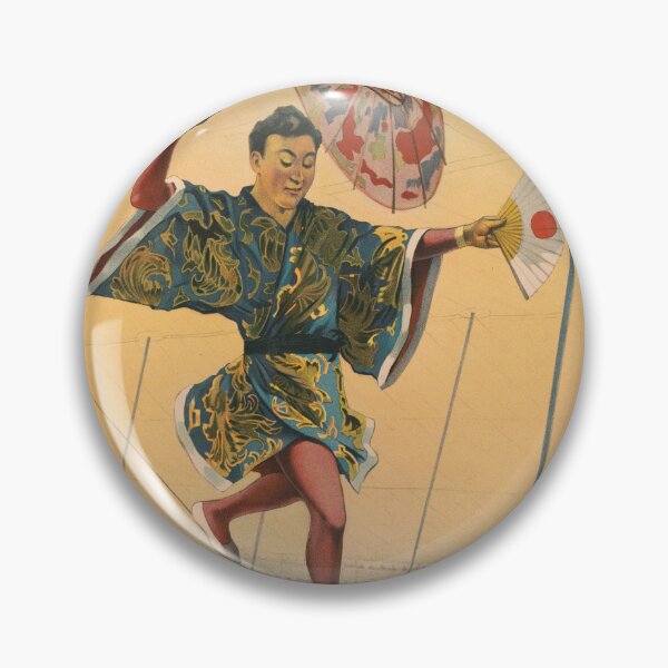 Item preview, STK501820A-Vintage circus poster showing a Japanese tight-rope. designed and sold by StocktrekImages.
