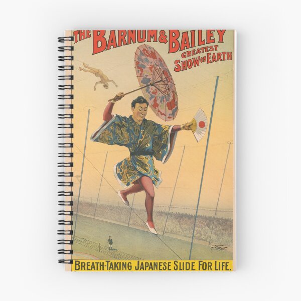 Item preview, STK501820A-Vintage circus poster showing a Japanese tight-rope. designed and sold by StocktrekImages.