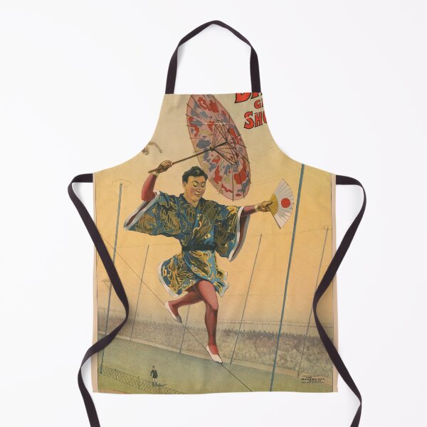 Item preview, STK501820A-Vintage circus poster showing a Japanese tight-rope. designed and sold by StocktrekImages.