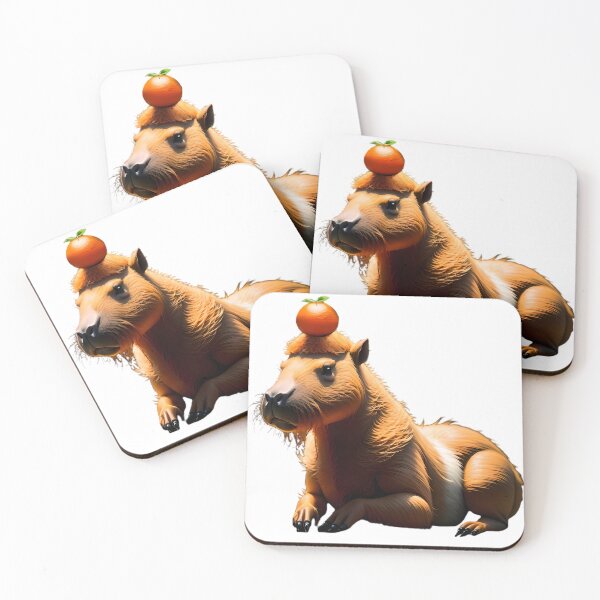 Item preview, Capybara with orange designed and sold by Kaifat.