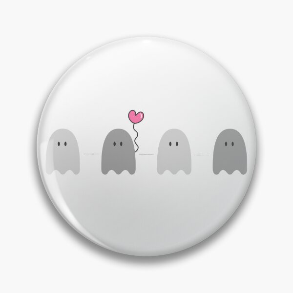 Item preview, Adorable ghosts with heart balloon for halloween designed and sold by noneko04.