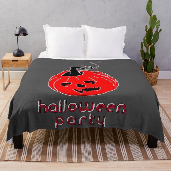 Item preview, Happy Hallowin Party Halloween day red pumpkin pixel art designed and sold by 4rpixs.