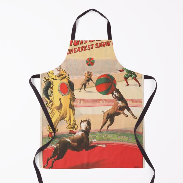 Item preview, STK501821A-Vintage circus poster of clowns with performing dogs. designed and sold by StocktrekImages.