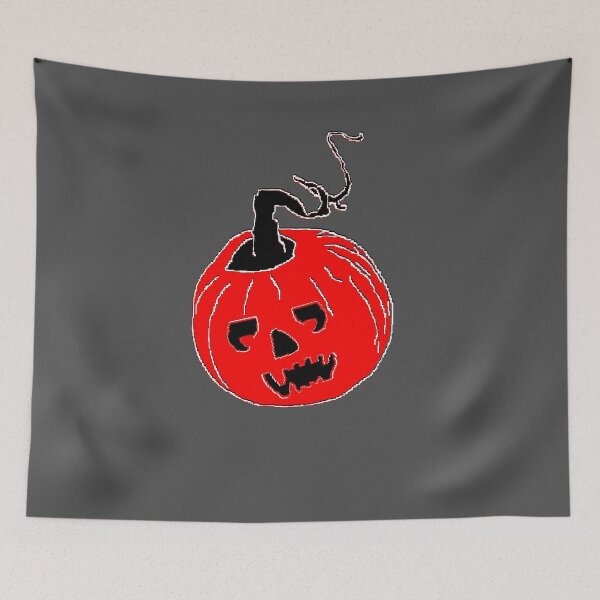 Item preview, Happy Hallowin Party Halloween day hapy red pumpkin pixel art designed and sold by 4rpixs.