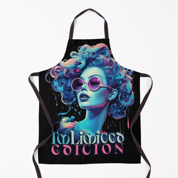 Item preview, Blue woman with glasses. Pop-art, colorful art designed and sold by NUGRAFIKA.