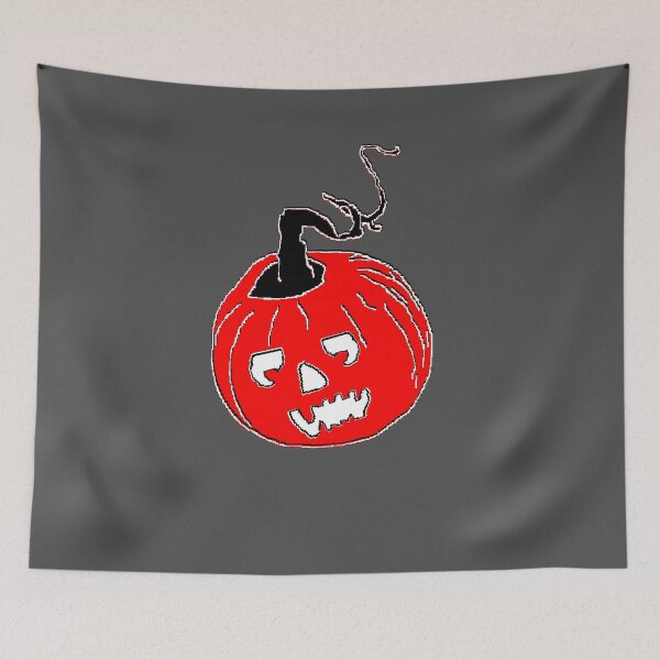 Item preview, Happy Hallowin Party Halloween day red pumpkin pixel art designed and sold by 4rpixs.