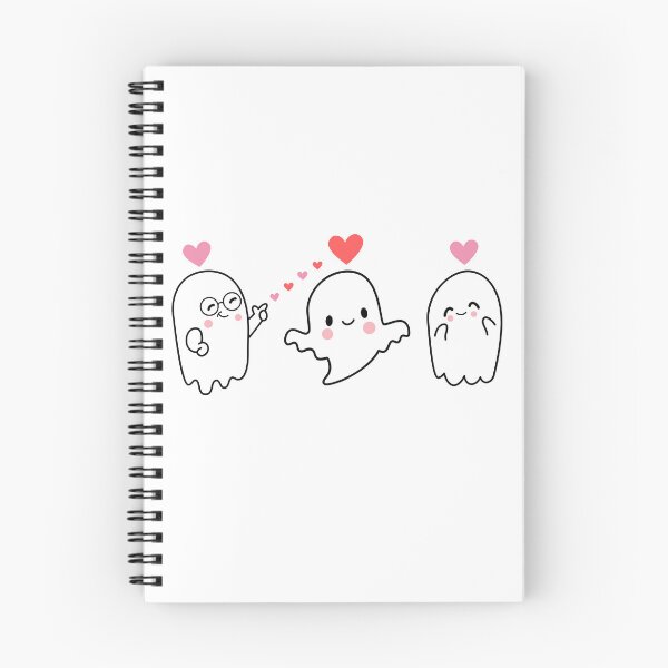 Item preview, Adorable ghosts with hearts for halloween designed and sold by noneko04.