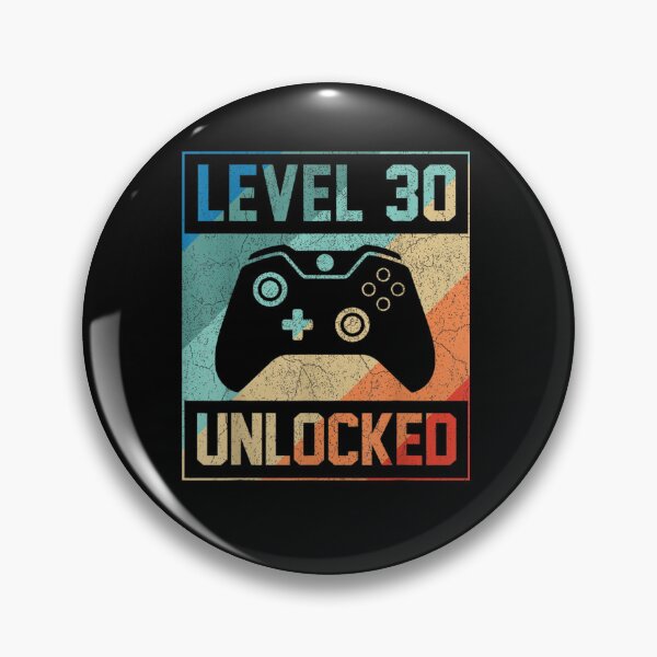 Artikelvorschau, Level 30 freigeschalteter Videospieler zum 30. Geburtstag entworfen und verkauft von THOMAODRIGUEZ.