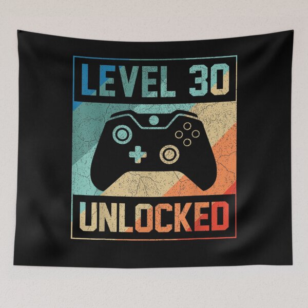 Artikelvorschau, Level 30 freigeschalteter Videospieler zum 30. Geburtstag entworfen und verkauft von THOMAODRIGUEZ.