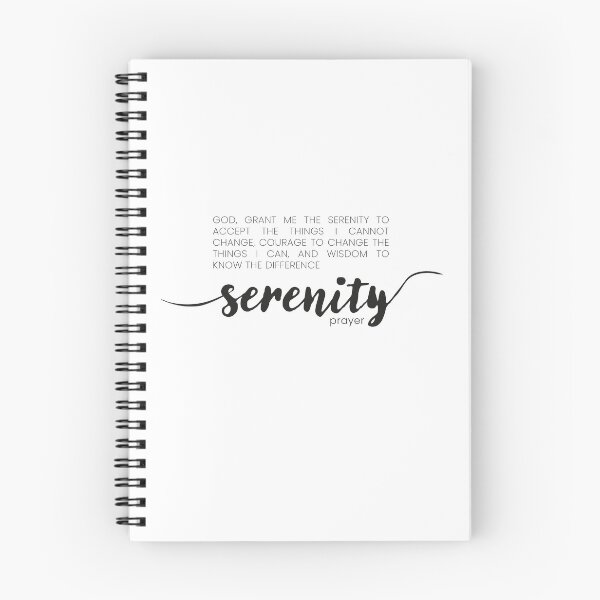 Item preview, AA prayer Serenity God Sobriety Minimalist 12 steps designed and sold by VermintStudio.