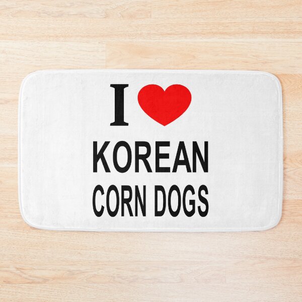 Item preview, I ❤️ KOREAN CORN DOGS I LOVE KOREAN CORN DOGS I HEART KOREAN CORN DOGS designed and sold by usernamenaijan.