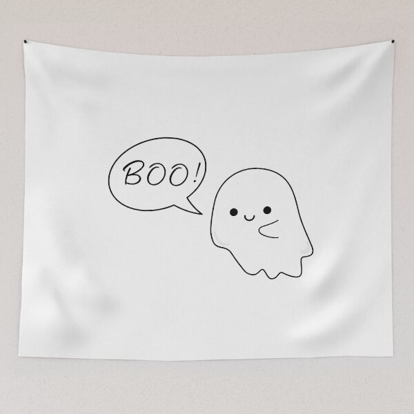 Item preview, Adorable ghost saying boo for halloween small designed and sold by noneko04.