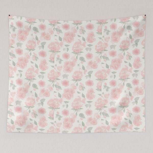 Item preview, Pink Flowers, Let the gentle breeze carry your worries away, leaving only the scent of blossoms designed and sold by Sober-dogs.