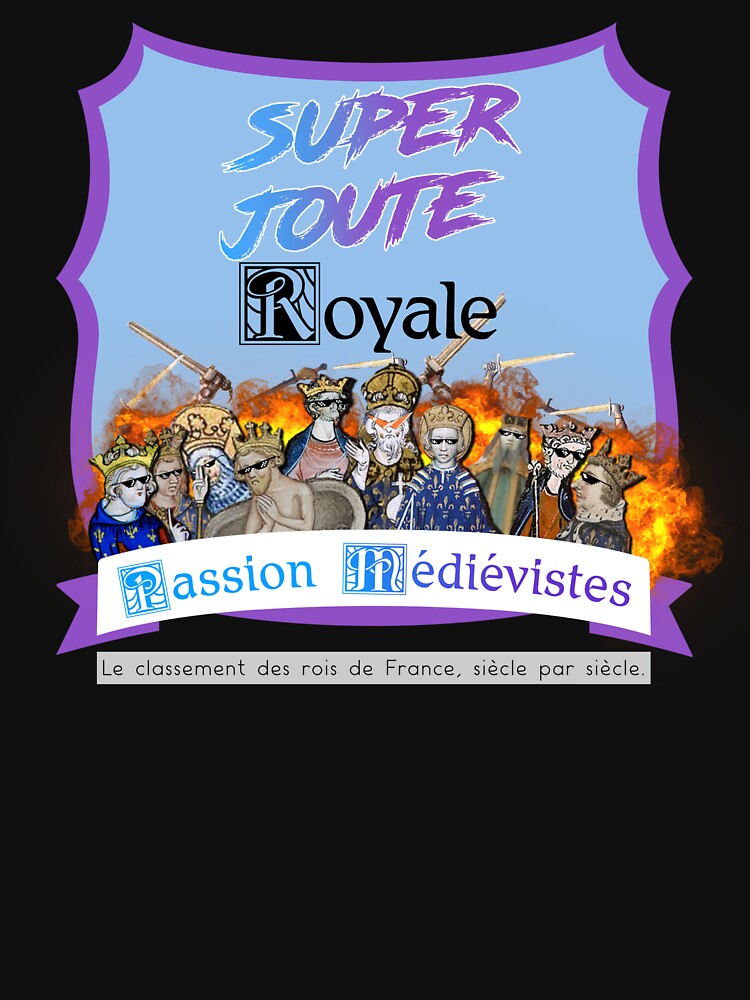 Aperçu 7 sur 7. T-shirt respirant avec l'œuvre Super Joute Royale bleu créée et vendue par PMedievistes.