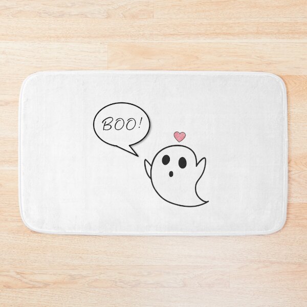 Item preview, Adorable ghost saying boo with heart for halloween small designed and sold by noneko04.