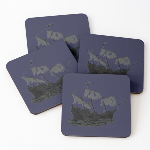 Item preview, creepy shipwreck, ghost ships, pirate ships, sailors shirts designed and sold by Kirei-Lily.