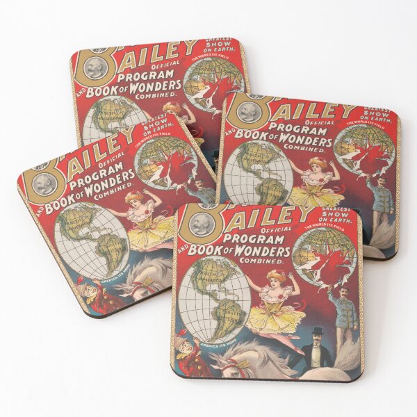 Item preview, STK501825A-Vintage circus poster showing a program cover. designed and sold by StocktrekImages.