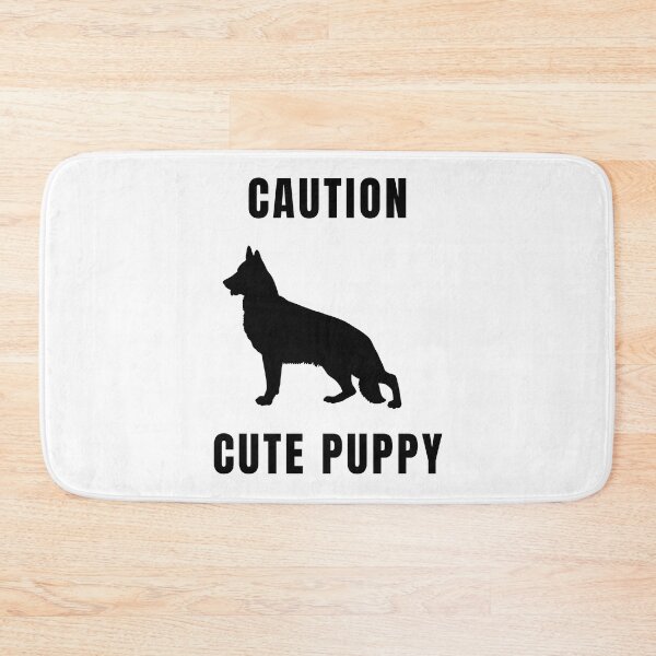 Item preview, Caution Cute Puppy German Shepherd Dog Black Text Silhouette  designed and sold by GSDDESIGNMERCH.