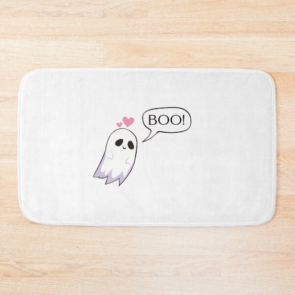 Item preview, Adorable ghost with hearts saying boo for halloween big designed and sold by noneko04.