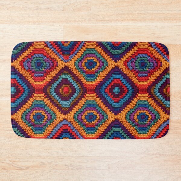 Item preview, African Kaleidoscope: Multicolored Crochet Seamless Pattern designed and sold by aweartome.