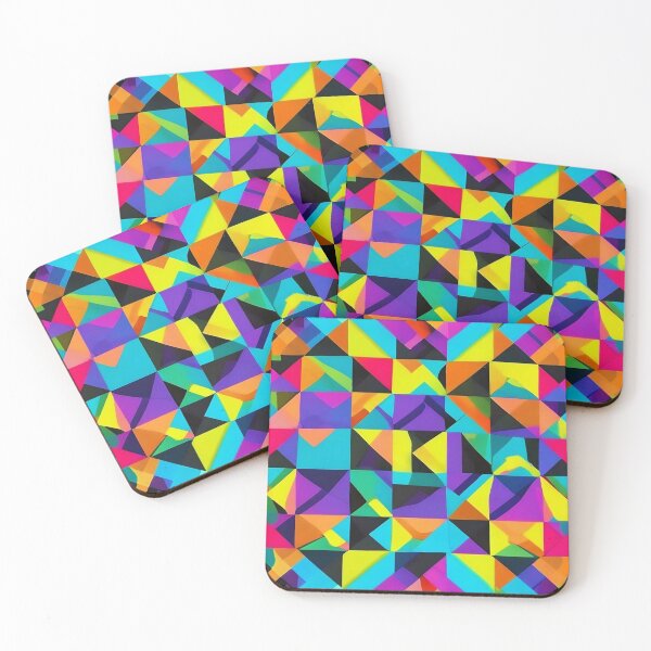 Item preview, Pop Art Square Symphony - Colorful Patterns with a Contemporary Twist designed and sold by Freak-Scene.