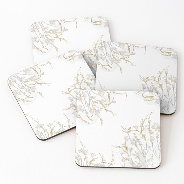 Item preview, Gold and silver Flowers, "A bouquet of dreams, nurtured by sunlight and raindrops. Embrace nature's motivation designed and sold by Sober-dogs.