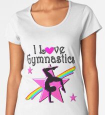INSPIRATIONAL I LOVE GYMNASTICS DESIGN Women's Premium T-Shirt