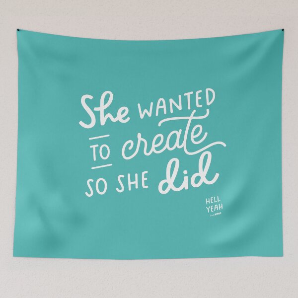 Item preview, She wanted to create, so she did. designed and sold by studiodinge.